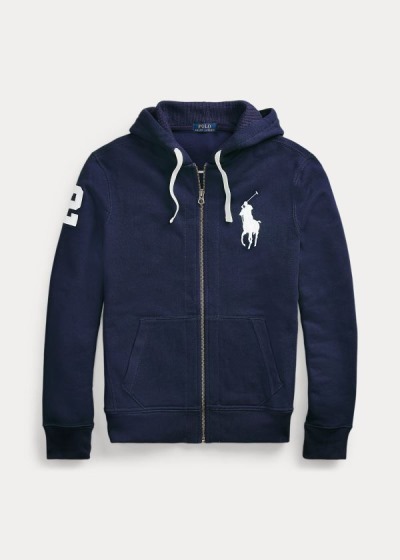 Sudaderas Con Capucha Polo Ralph Lauren Hombre Azul Marino - Big Pony Fleece - GWENQ9573